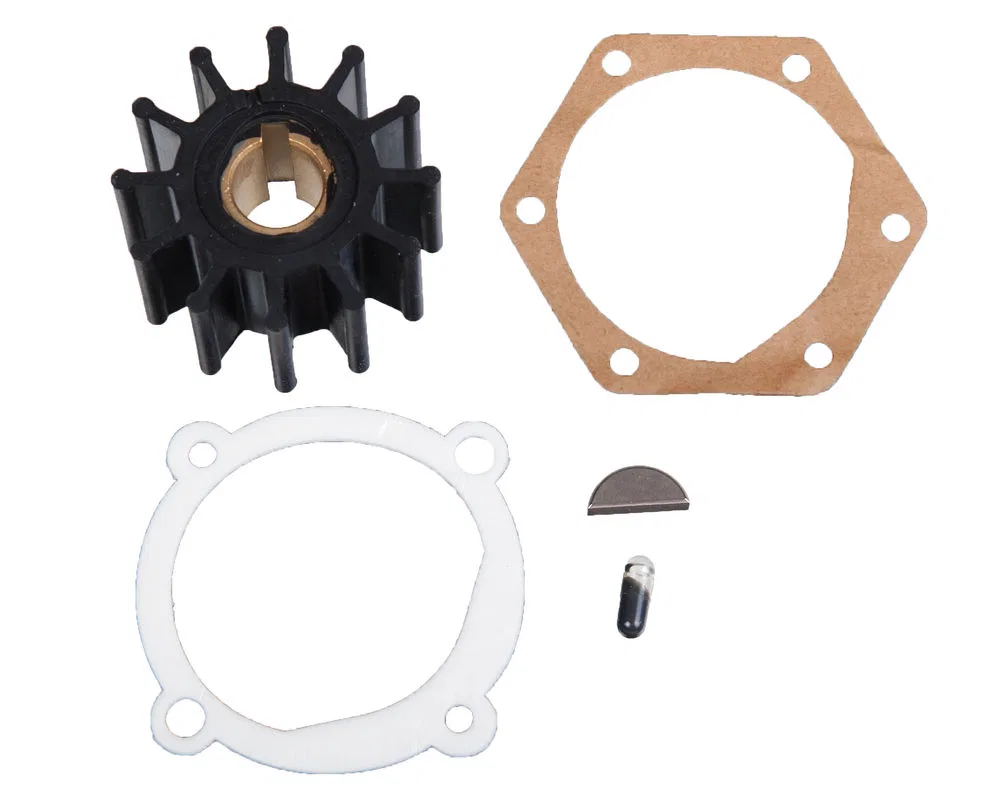 18-3075 – SIERRAMARINE Water Pump Impeller, Fits Volvo Penta Engines Neoprene Single With Impeller Key